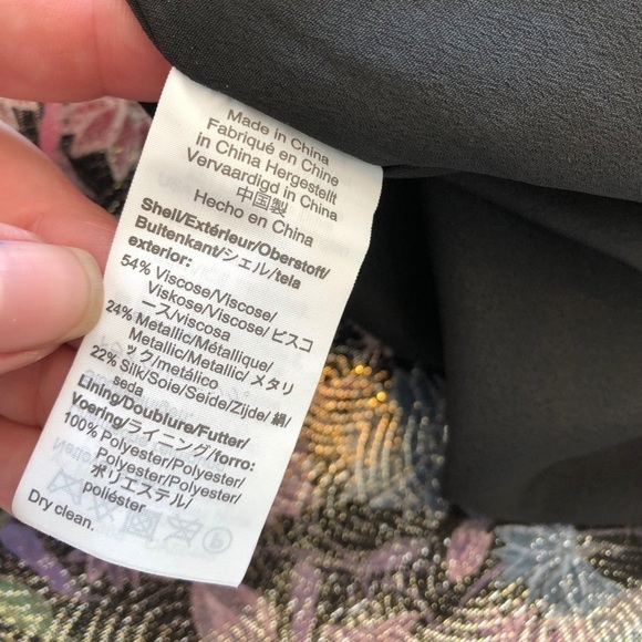 Collection J. Crew Shimmering Floral Printed Top - Picture 15 of 16